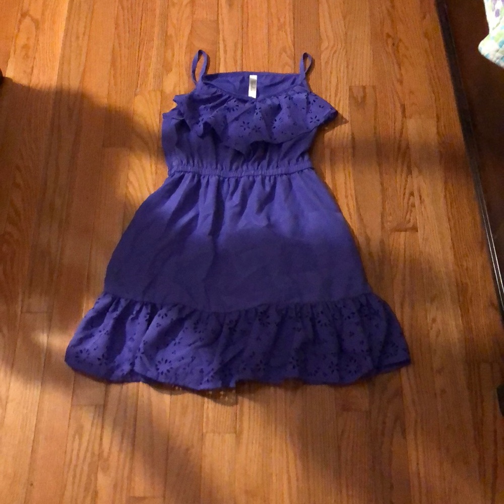 Purple spaghetti strap sundress
